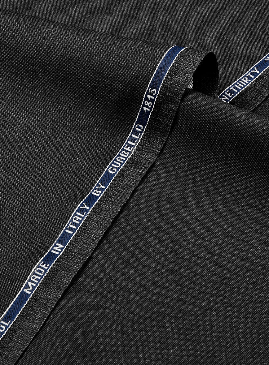 Guabello Charcoal Sharkskin Pants - StudioSuits