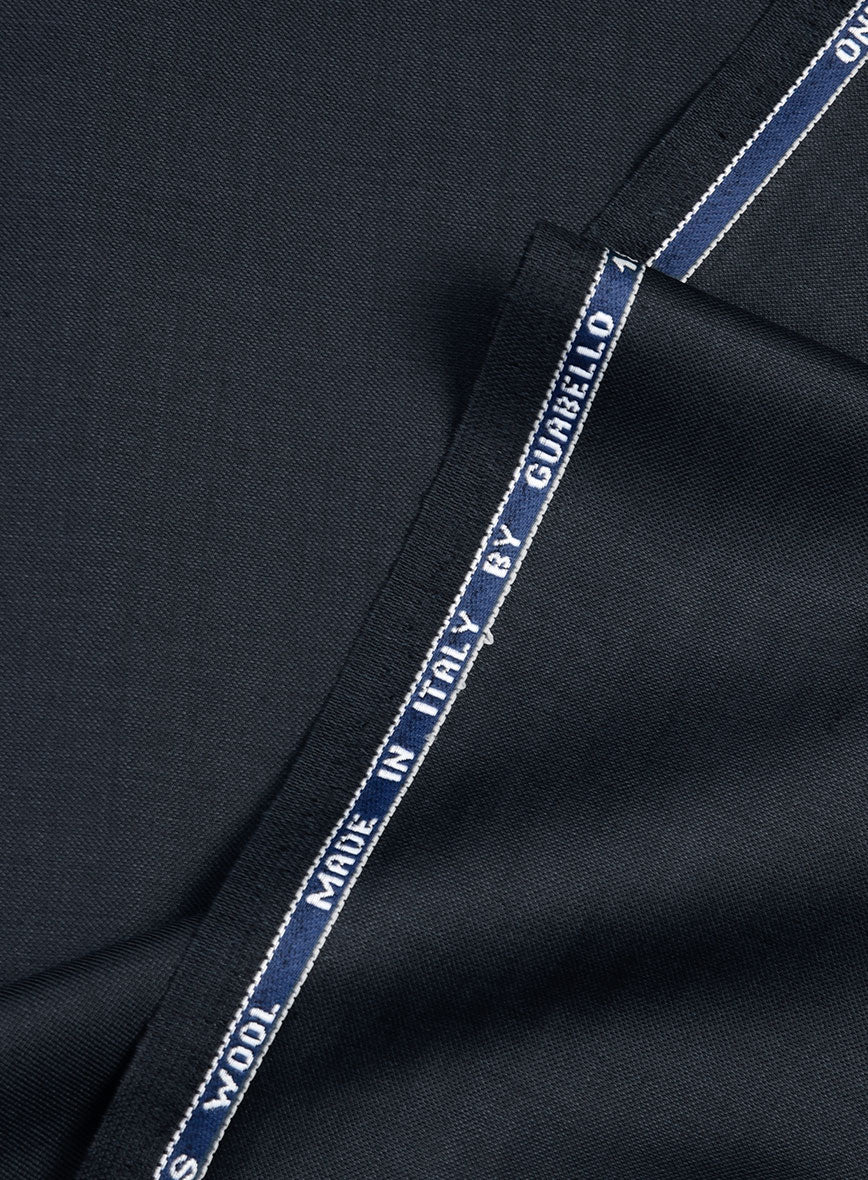 Guabello Dark Blue Sharkskin Jacket - StudioSuits