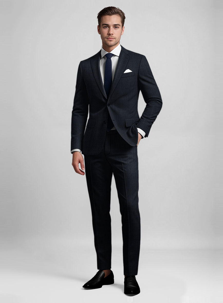 Guabello Dark Blue Suit - StudioSuits