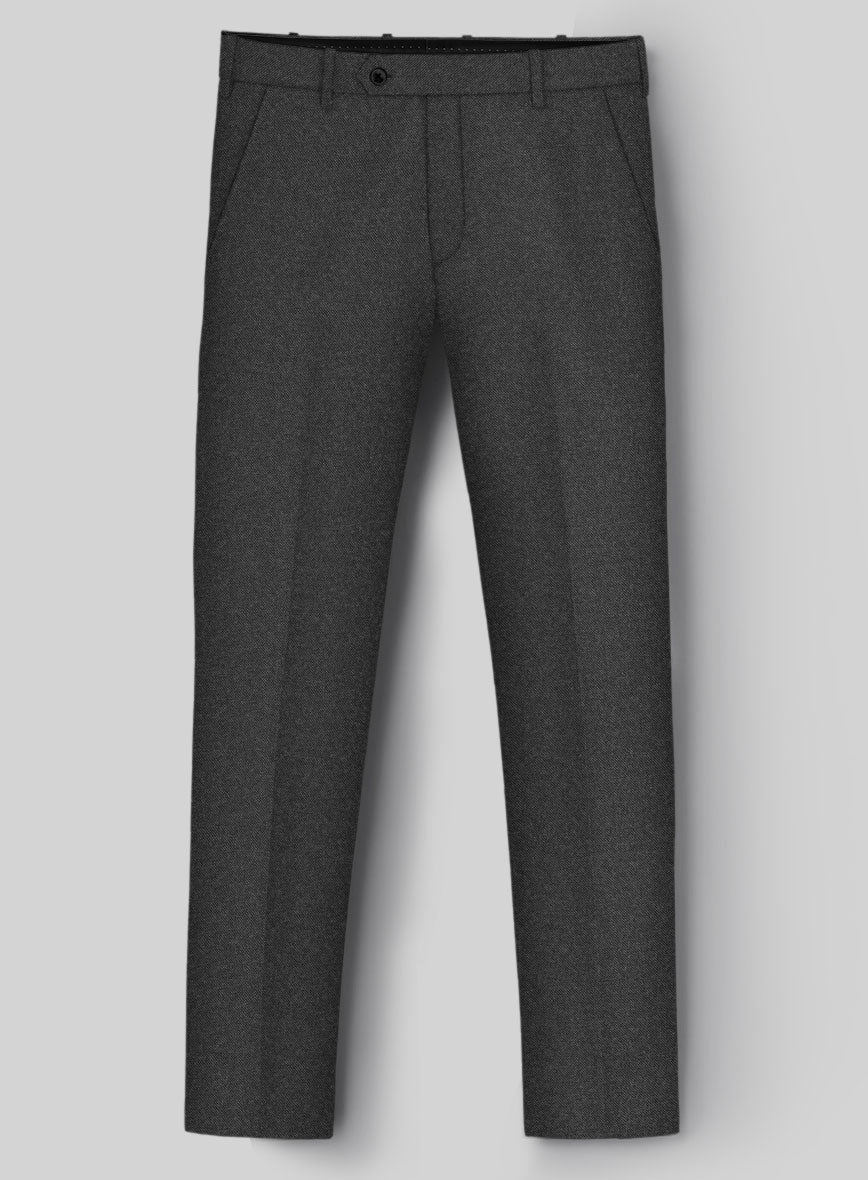Guabello Steel Blue Sharkskin Pants - StudioSuits