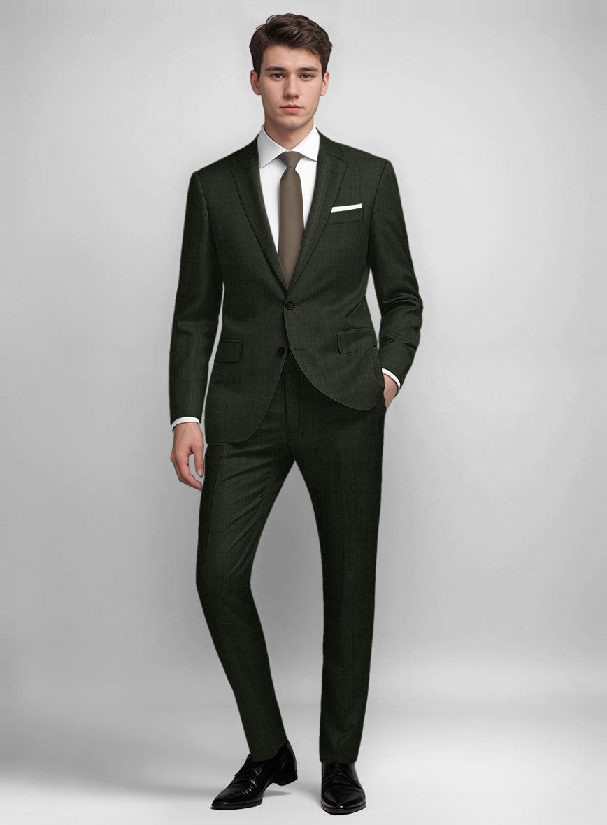 Guabello Dark Green Suit - StudioSuits