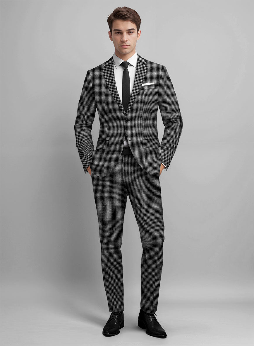 Guabello Gray Houndstooth Suit - StudioSuits