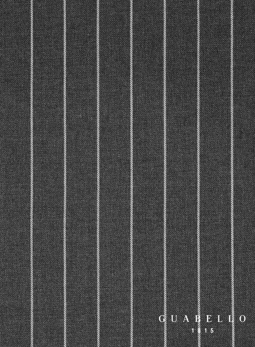 Guabello Gray Rope Stripe Pants - StudioSuits