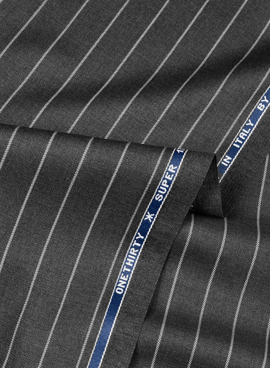 Guabello Gray Rope Stripe Pants - StudioSuits