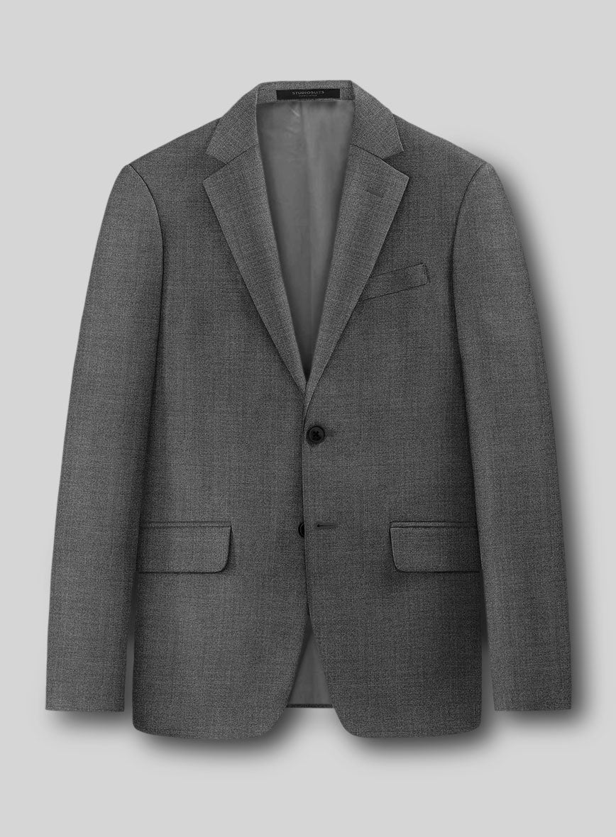 Guabello Gray Sharkskin Jacket - StudioSuits
