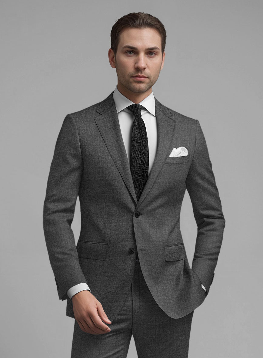 Guabello Gray Sharkskin Jacket - StudioSuits