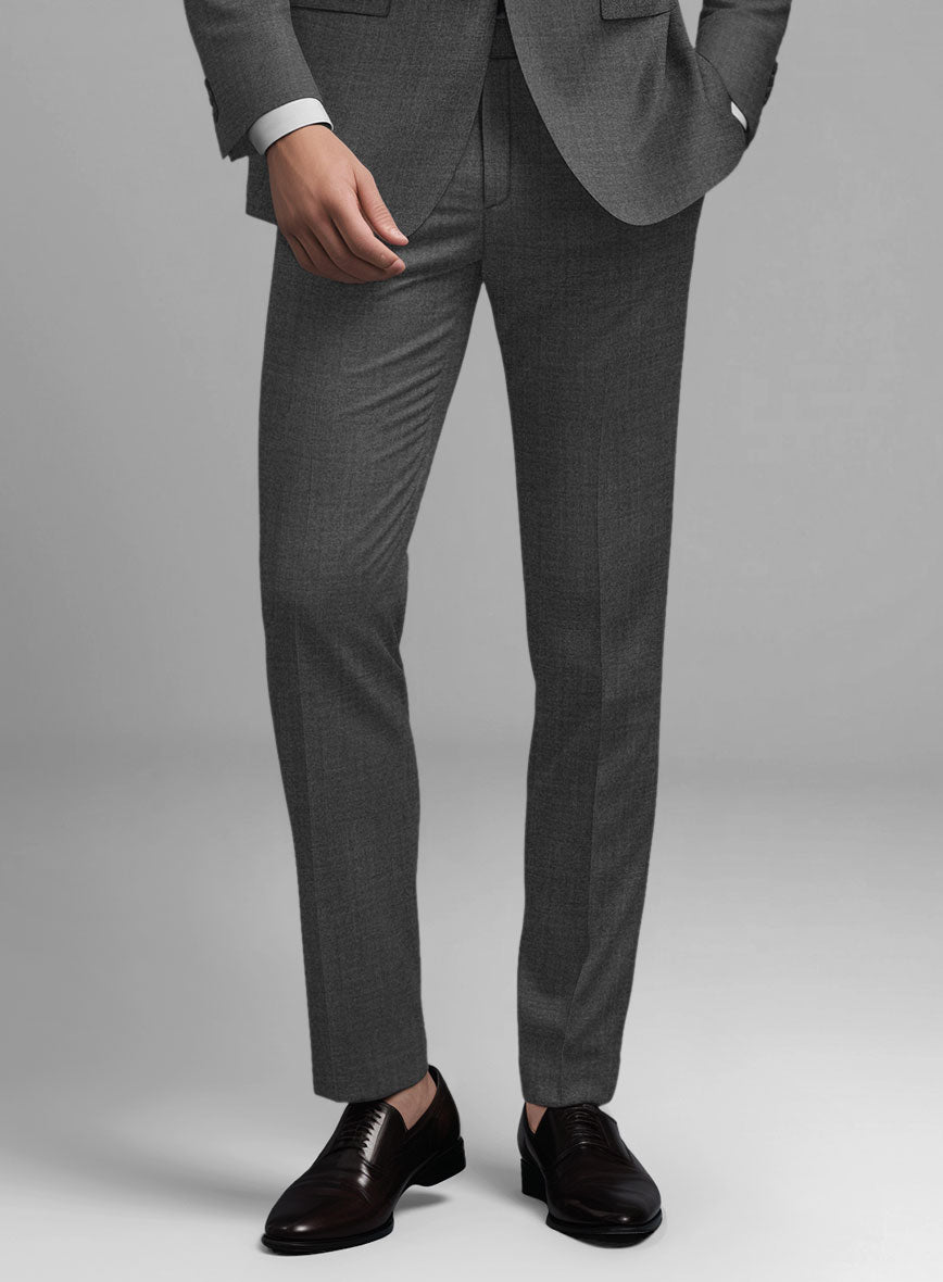 Guabello Gray Sharkskin Pants - StudioSuits