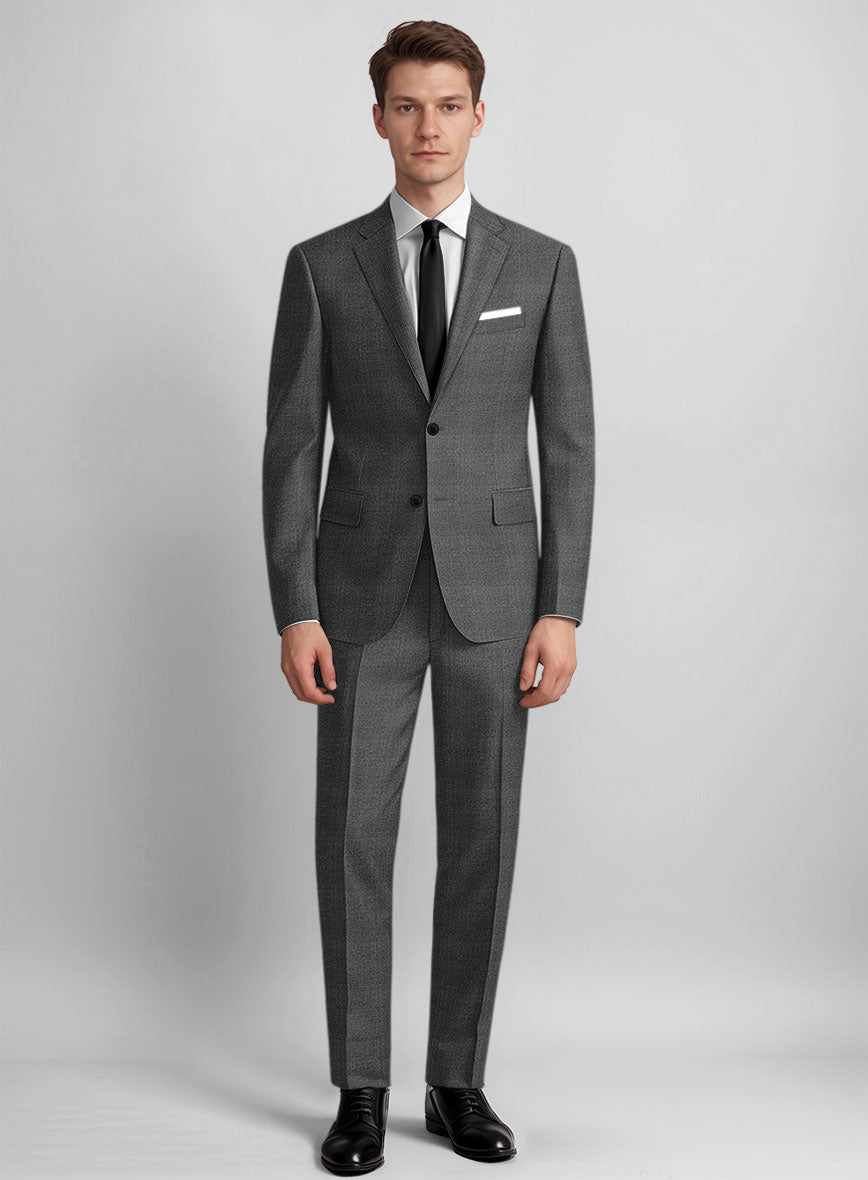 Guabello Gray Windowpane Suit - StudioSuits