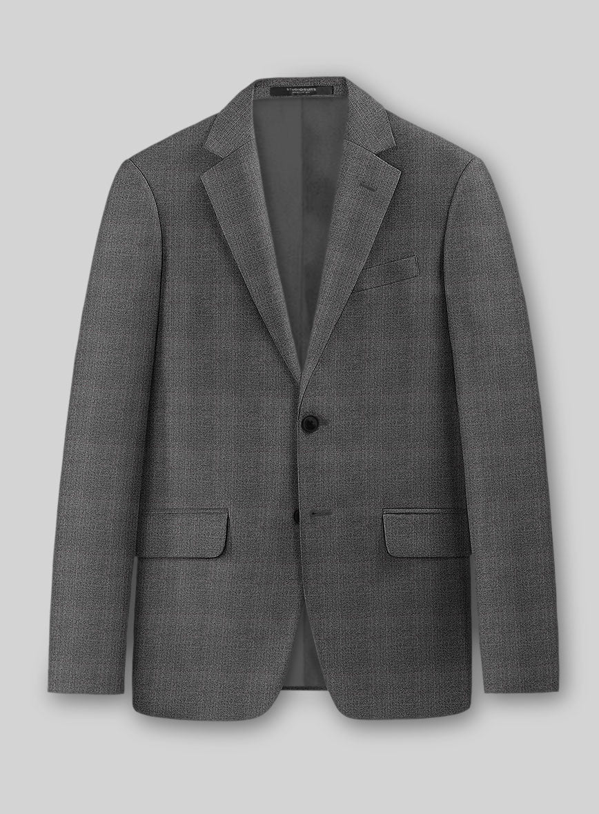 Guabello Gray Windowpane Jacket - StudioSuits