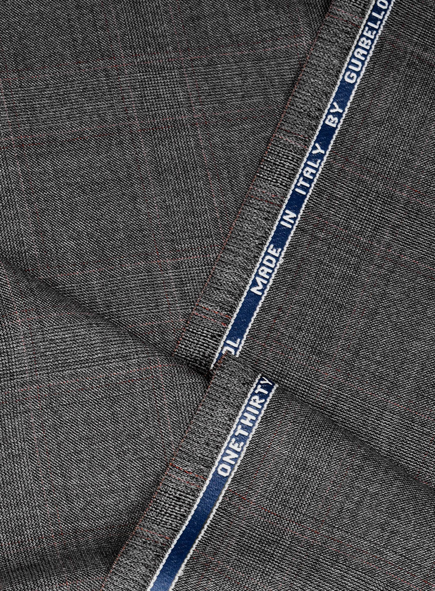 Guabello Gray Windowpane Pants - StudioSuits