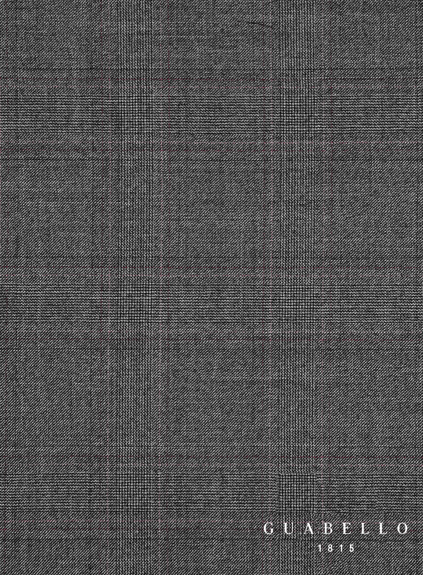 Guabello Gray Windowpane Pants - StudioSuits