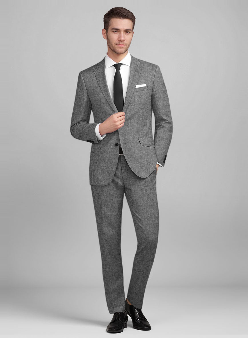 【美品】SUIT SELECT GUABELLO フランネル グレー AB5 Guabello Light Gray Suit – StudioSuits