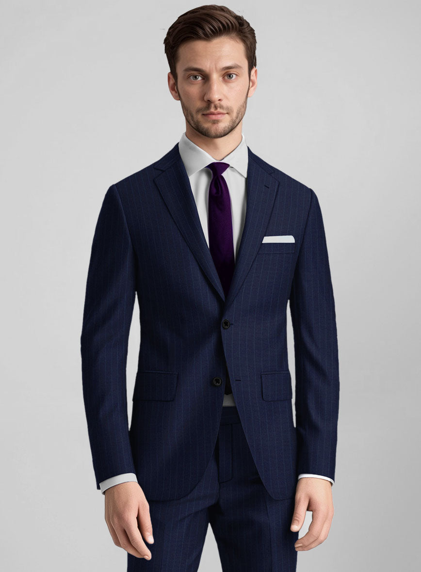 Guabello Royal Blue Pinstripe Jacket - StudioSuits