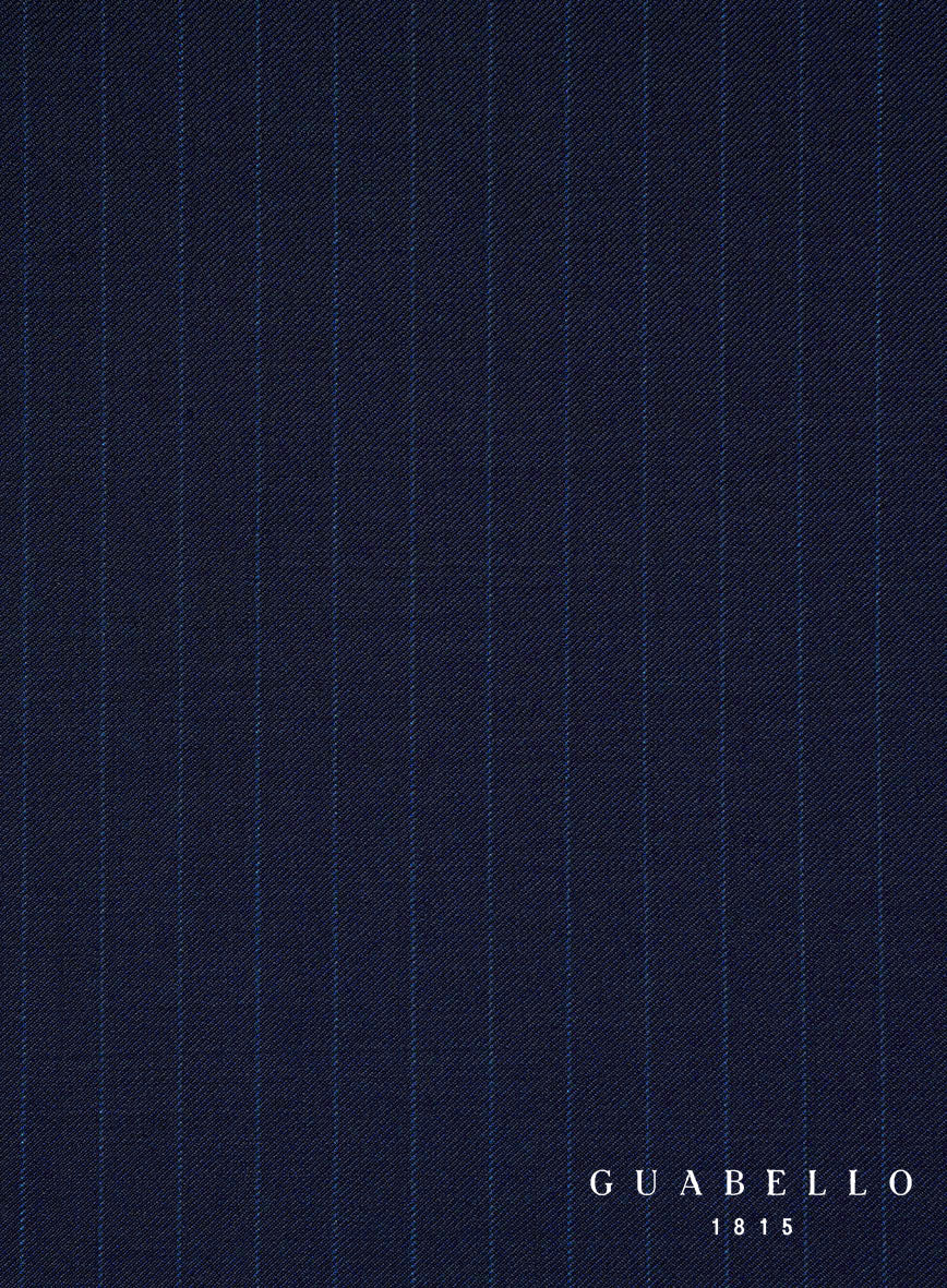 Guabello Royal Blue Pinstripe Pants - StudioSuits