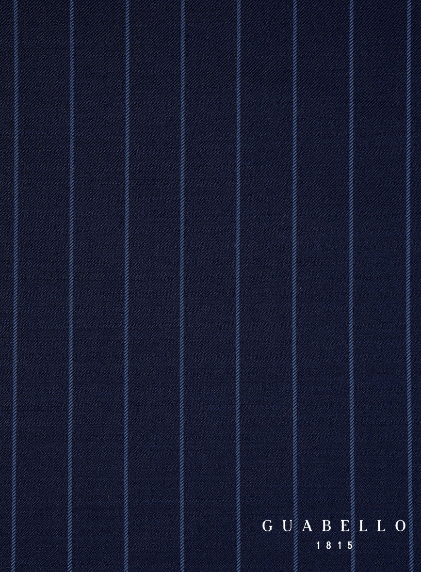 Guabello Royal Blue Rope Stripe Pants - StudioSuits