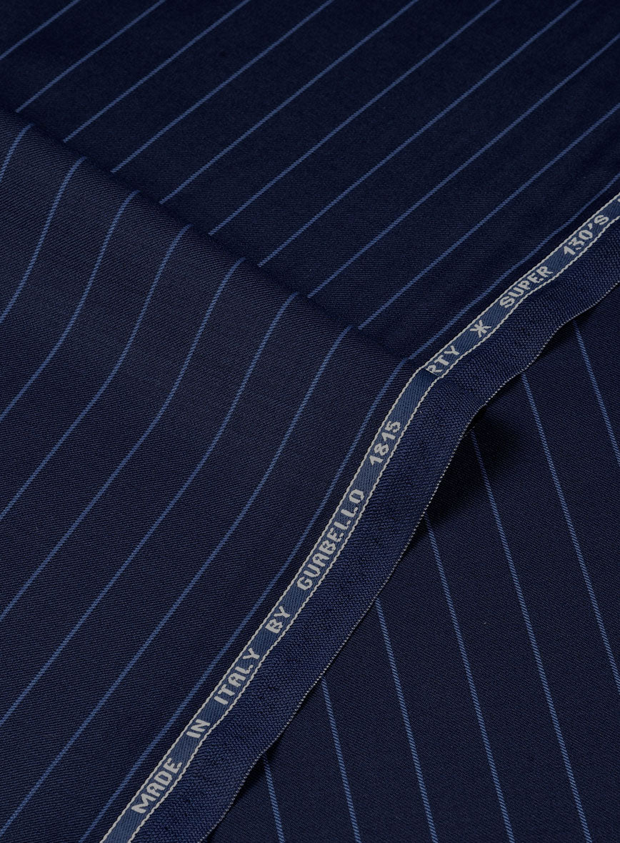 Guabello Royal Blue Rope Stripe Pants - StudioSuits