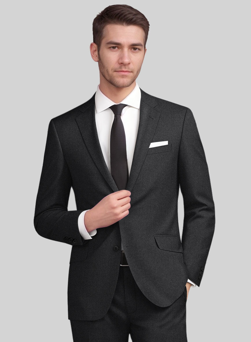Guabello Tropical Charcoal Suit - StudioSuits