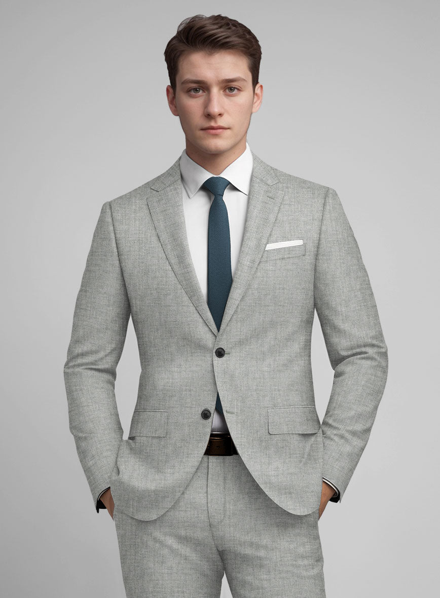Guabello Tropical Light Gray Jacket - StudioSuits