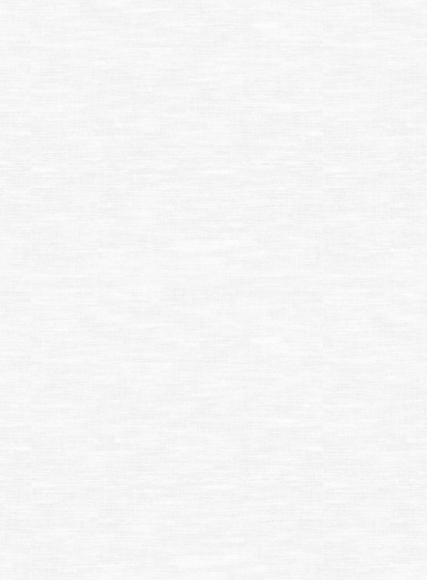 Guayabera Pure White Linen Shirt - StudioSuits