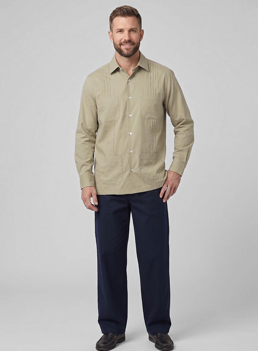 Guayabera Rodeo Dust Poplene Shirt - StudioSuits