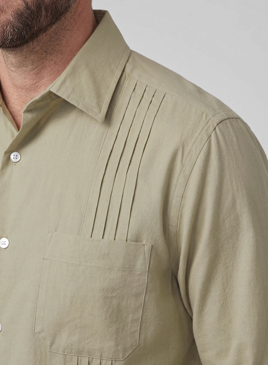 Guayabera Rodeo Dust Poplene Shirt - StudioSuits