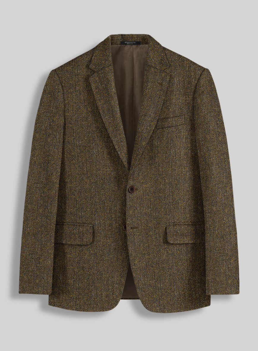 Haberdasher Mustard Brown Tweed Suit - StudioSuits