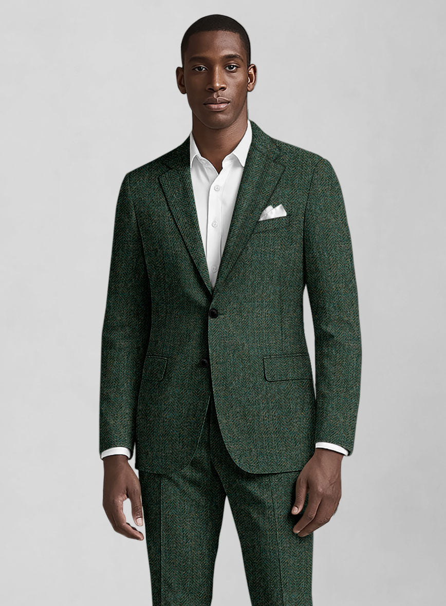 Haberdasher Green Tweed Suit - StudioSuits