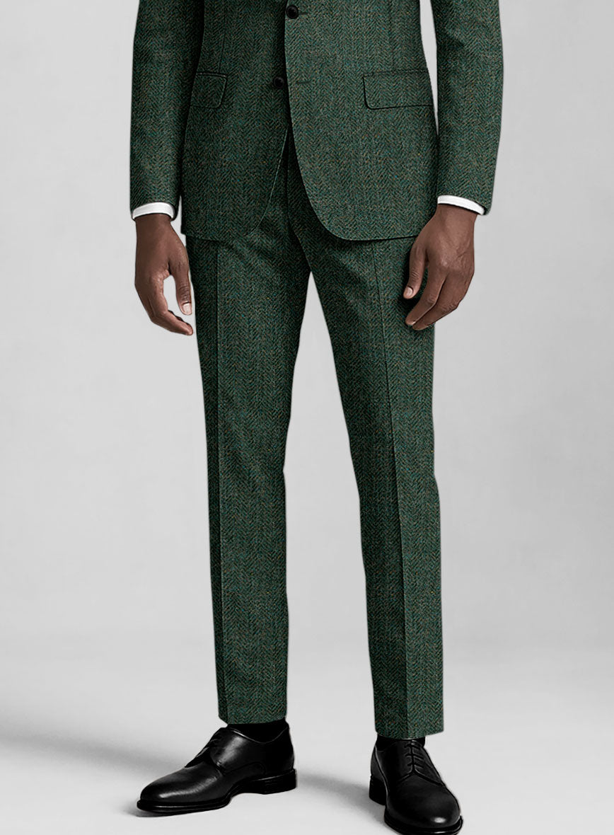 Haberdasher Green Tweed Pants - StudioSuits