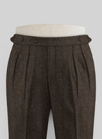 Haberdasher Brown Tweed Highland Trousers - StudioSuits