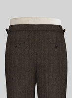 Haberdasher Brown Tweed Highland Trousers - StudioSuits