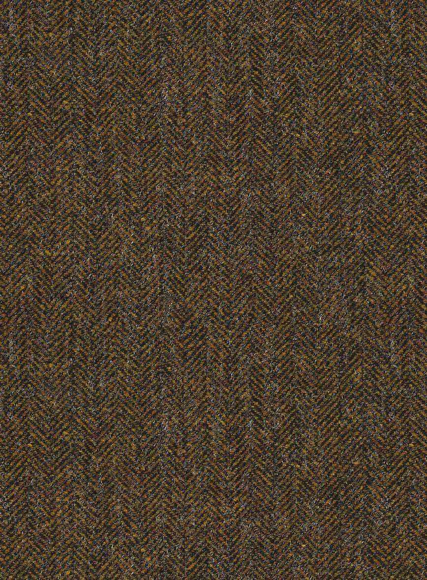 Haberdasher Mustard Brown Tweed Jacket - StudioSuits