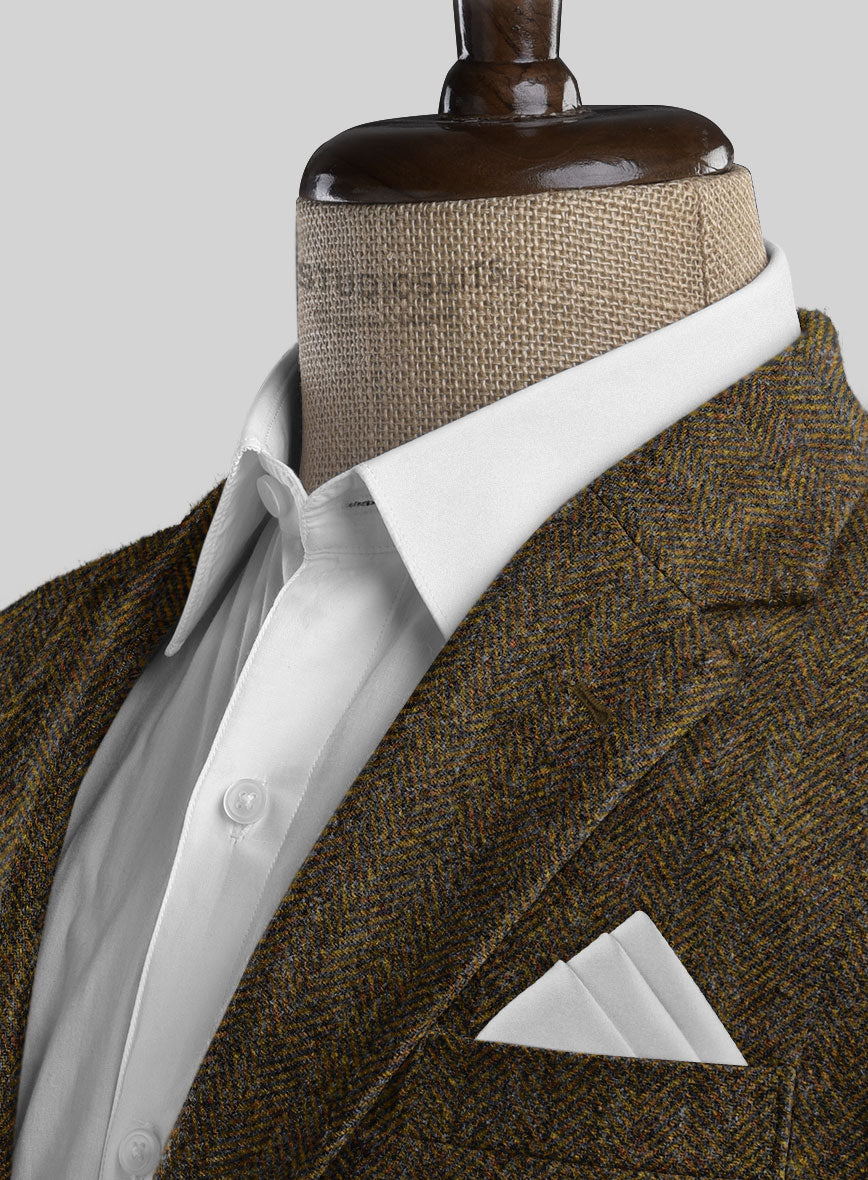 Haberdasher Mustard Brown Tweed Suit - StudioSuits