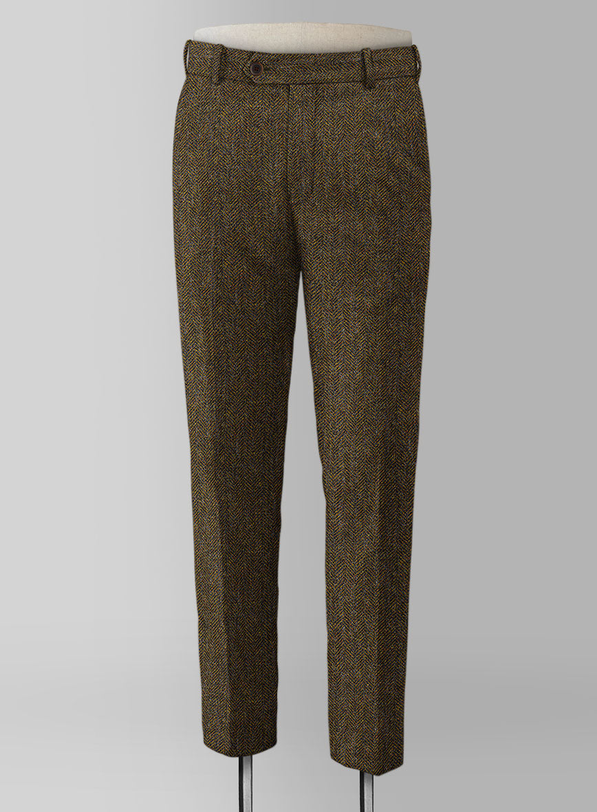 Haberdasher Mustard Brown Tweed Suit - StudioSuits