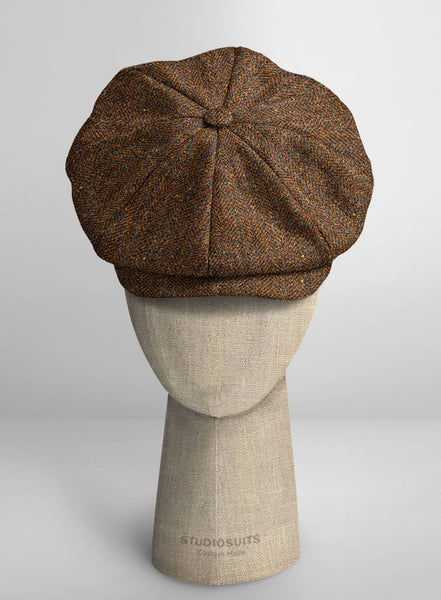 Haberdasher Autumn Rust Tweed Newsboy Cap – StudioSuits