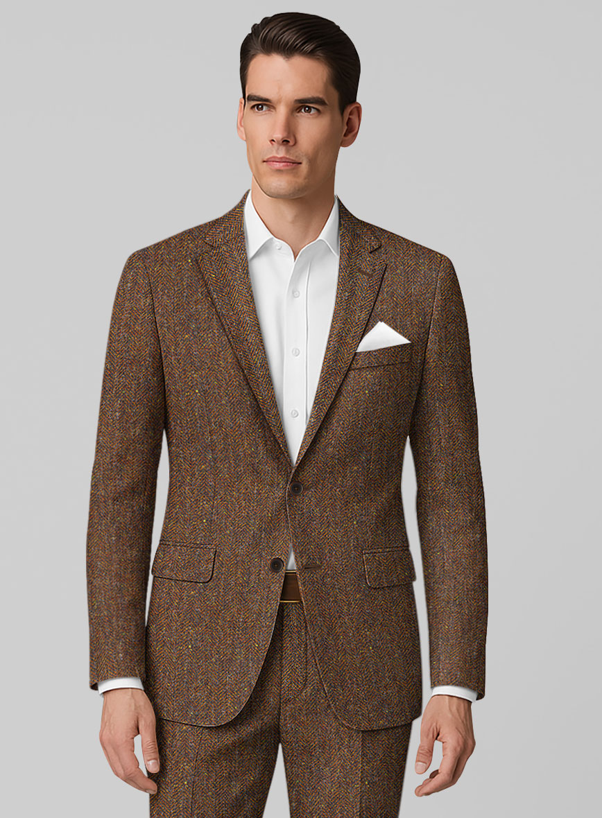 Haberdasher Autumn Rust Tweed Suit - StudioSuits