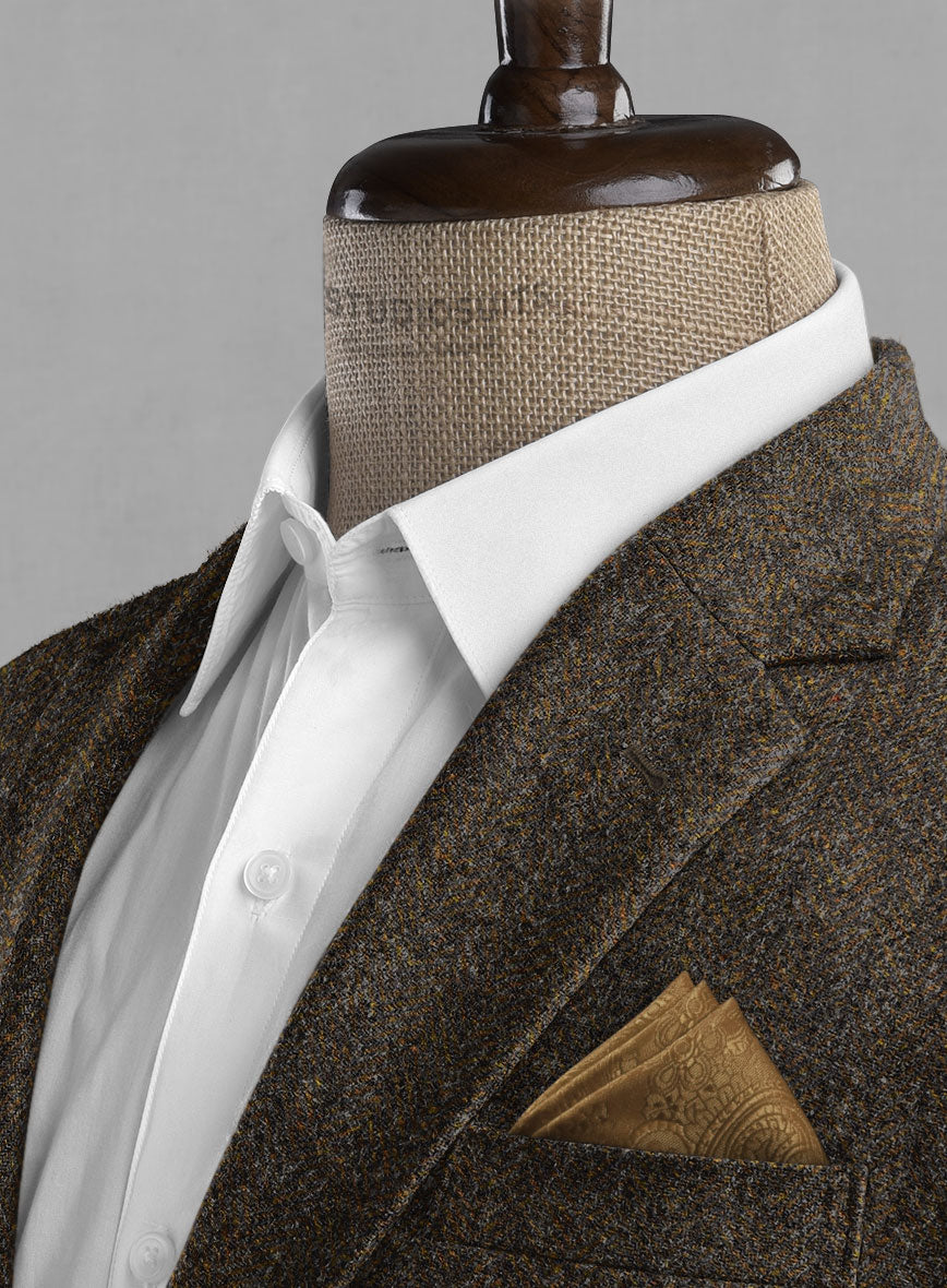 Haberdasher Brown Tweed Jacket – StudioSuits
