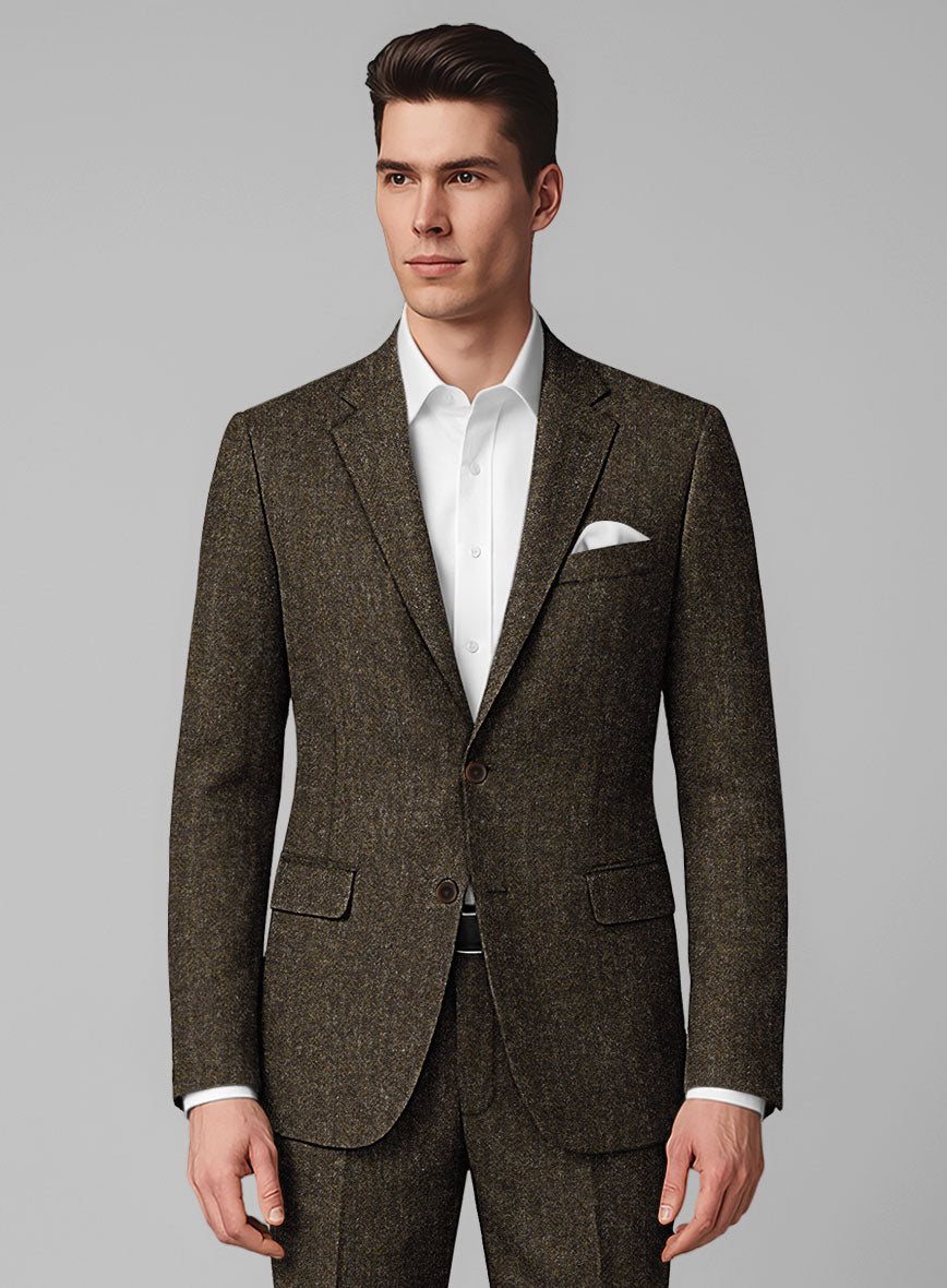 Haberdasher Brown Tweed Suit - StudioSuits