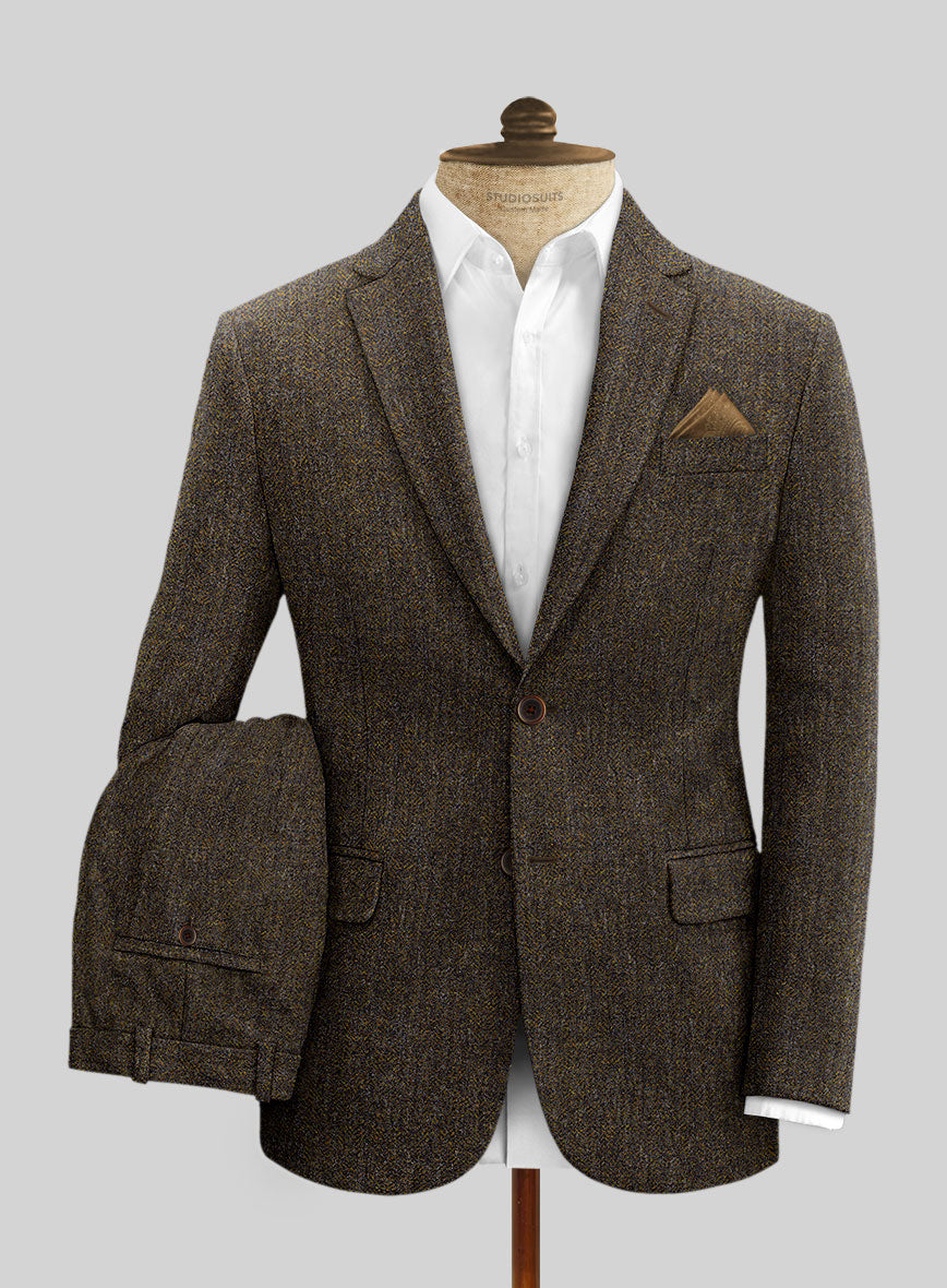 Haberdasher Brown Tweed Suit - StudioSuits