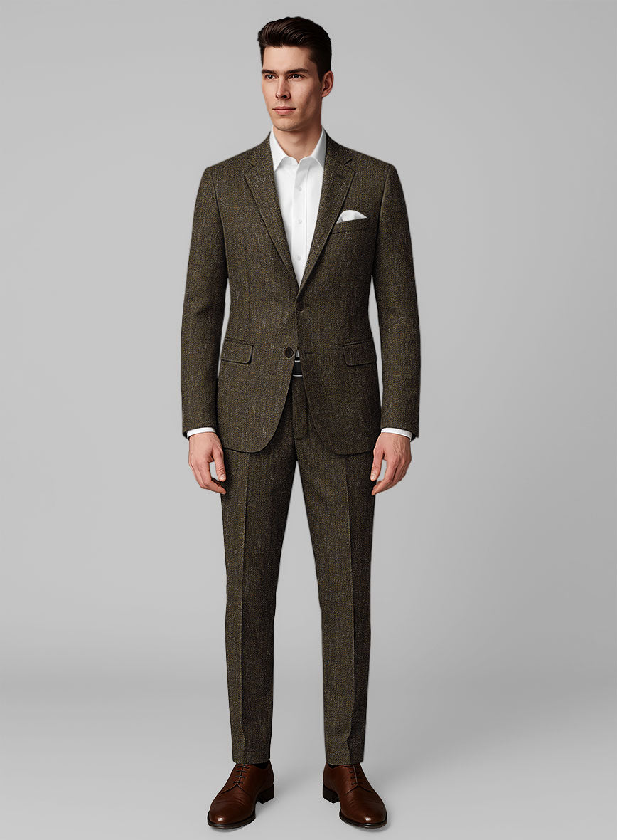 Haberdasher Brown Tweed Suit - StudioSuits