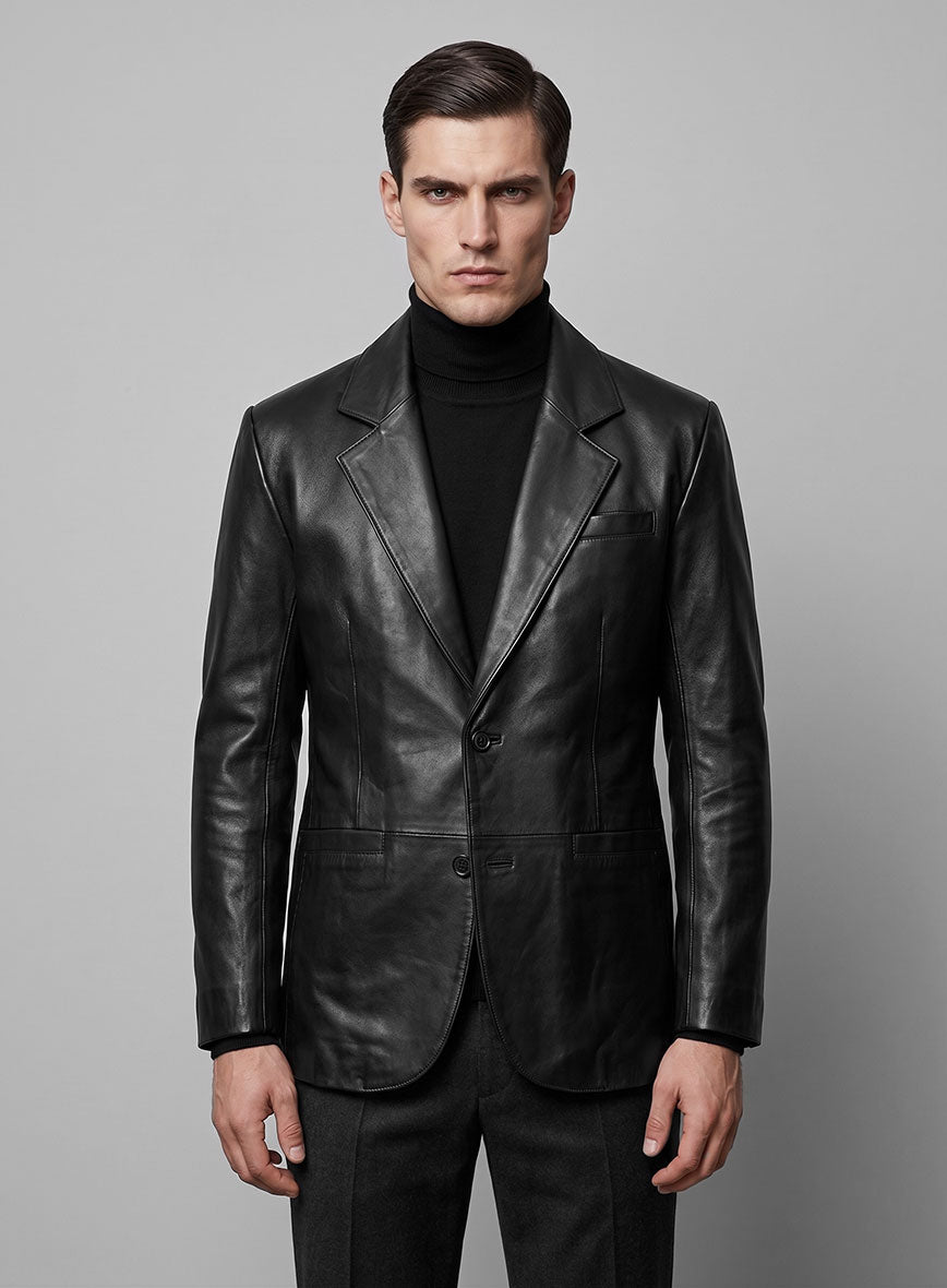 Hampton Leather Blazer - StudioSuits