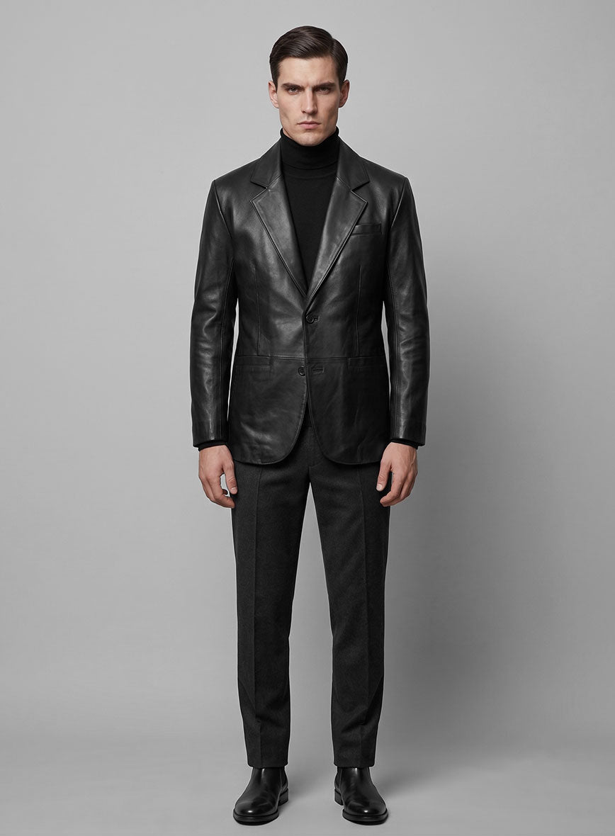 Hampton Leather Blazer - StudioSuits
