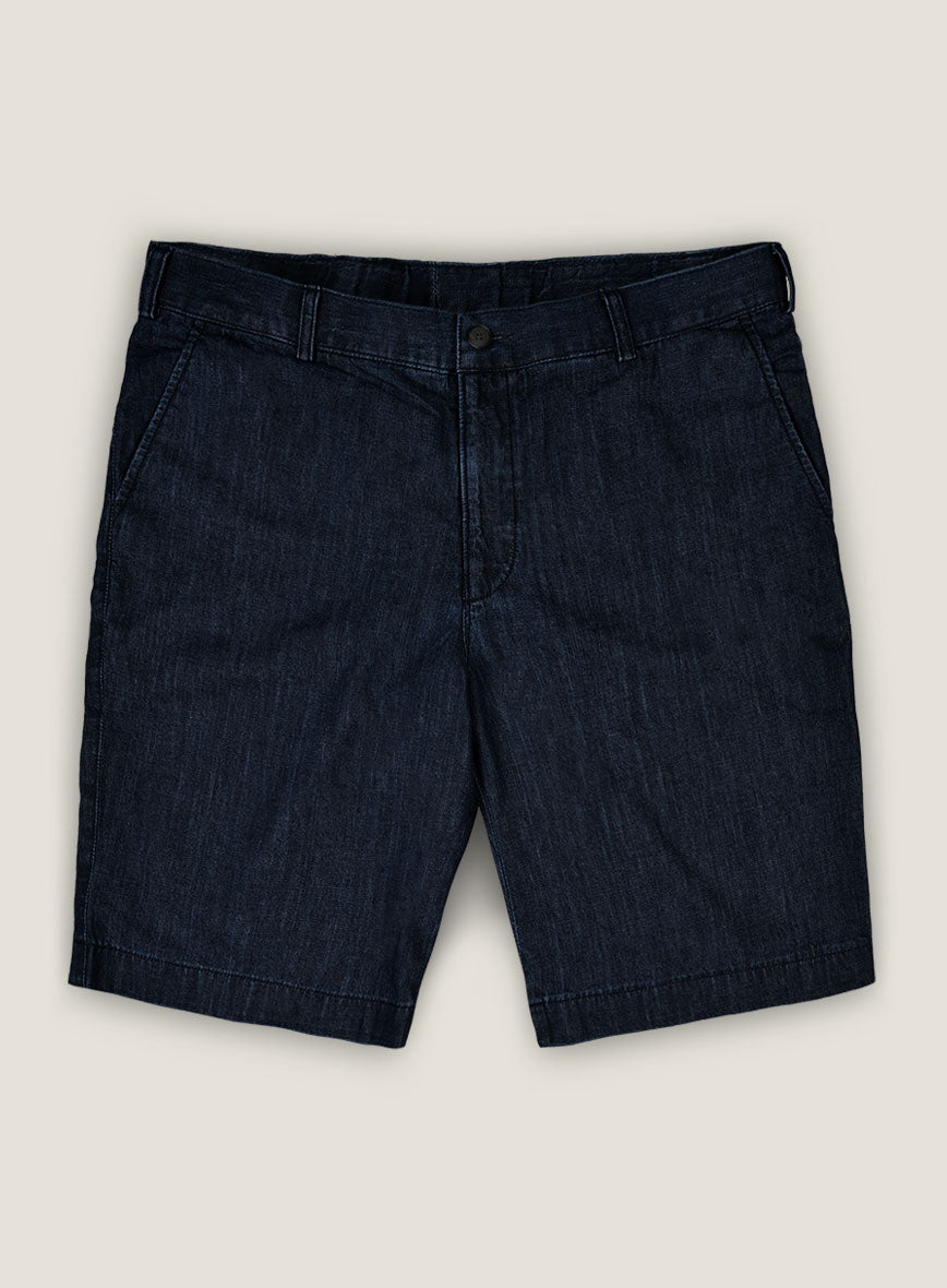 Light Weight Dark Indigo Shorts - StudioSuits