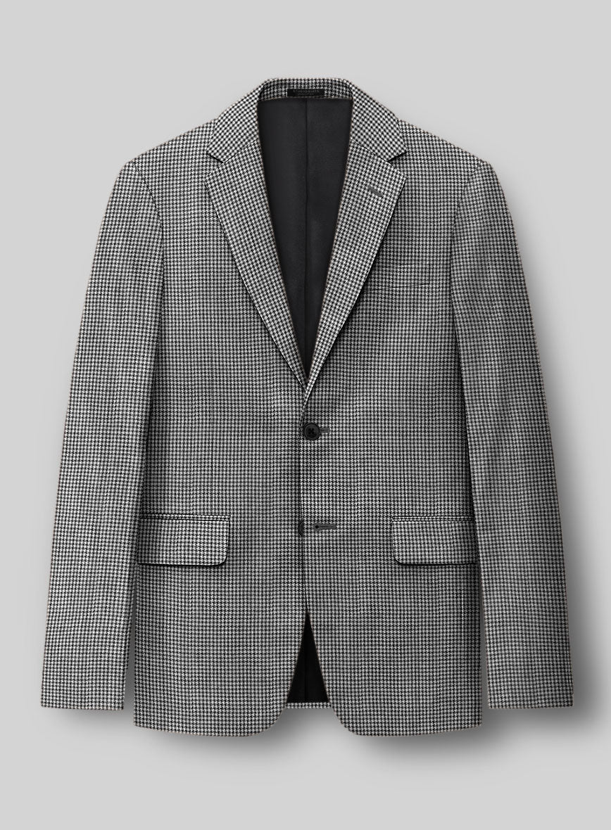 Hardy Minnis BW Houndstooth Wool Jacket - StudioSuits
