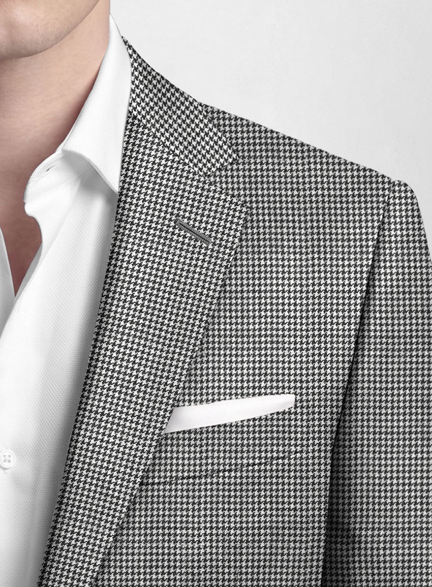 Hardy Minnis BW Houndstooth Wool Jacket - StudioSuits