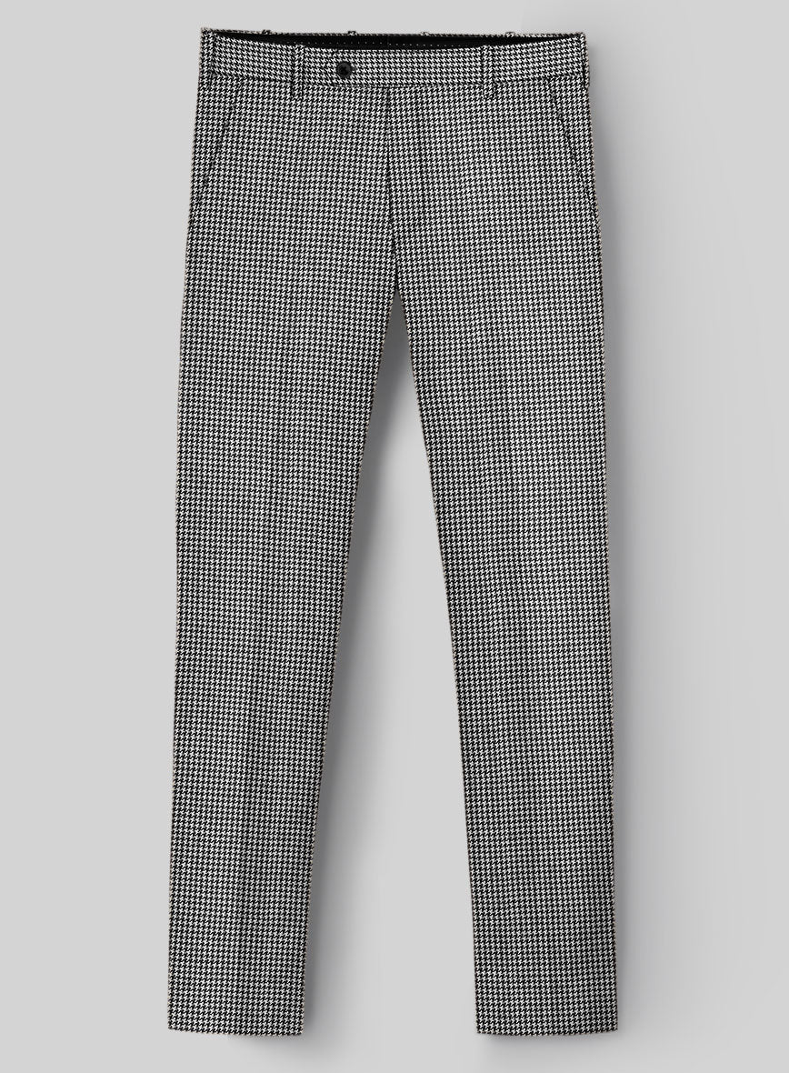 Hardy Minnis BW Houndstooth Wool Pants - StudioSuits