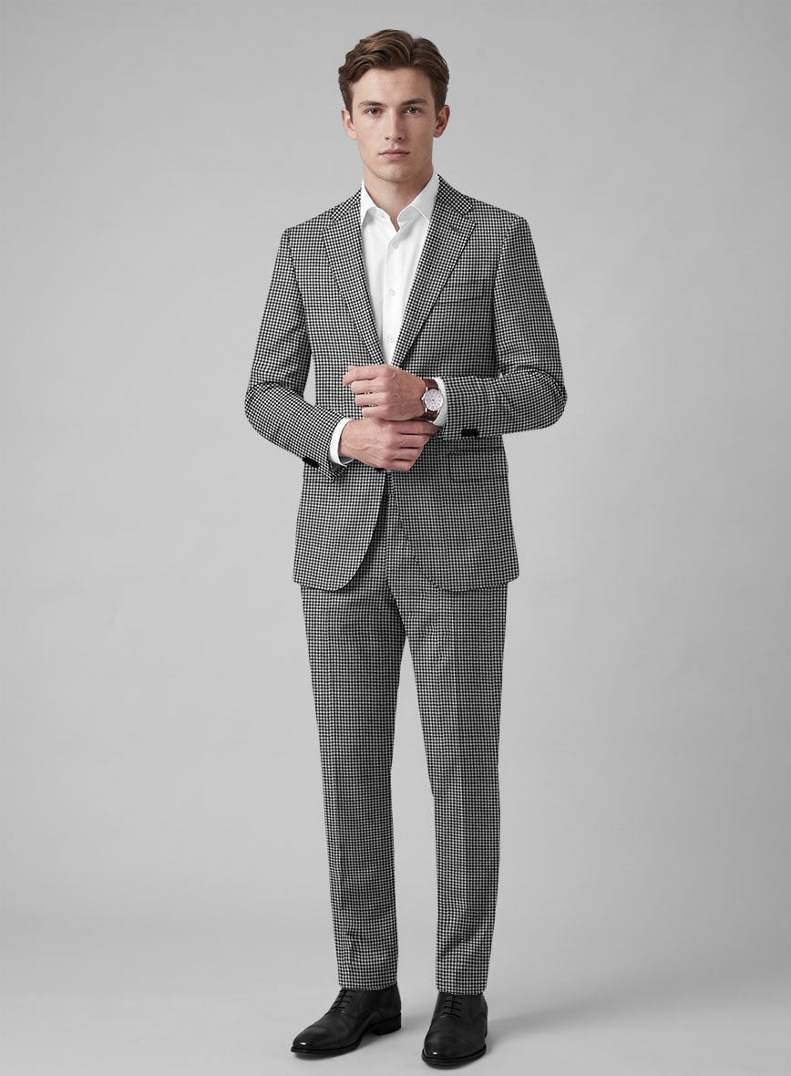 Hardy Minnis BW Houndstooth Wool Suit - StudioSuits