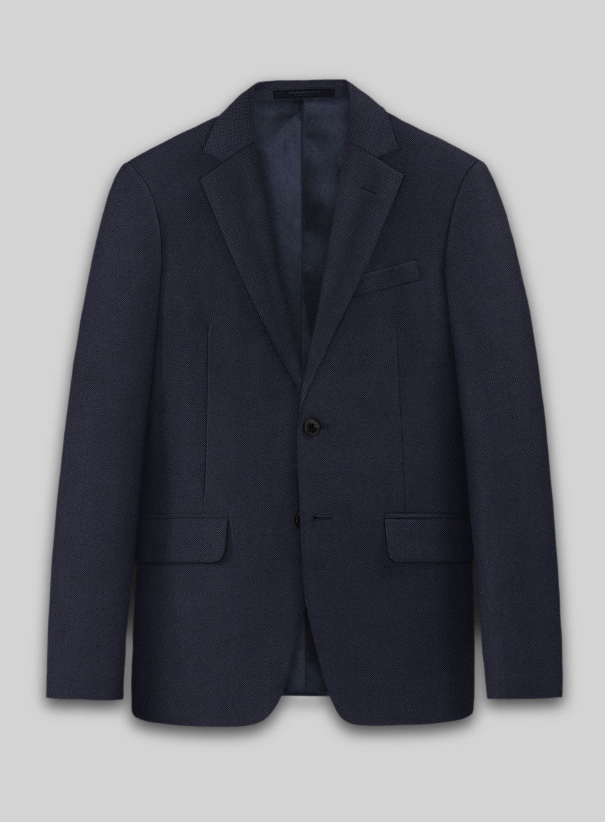 Hardy Minnis Caravel Blue Wool Suit - StudioSuits