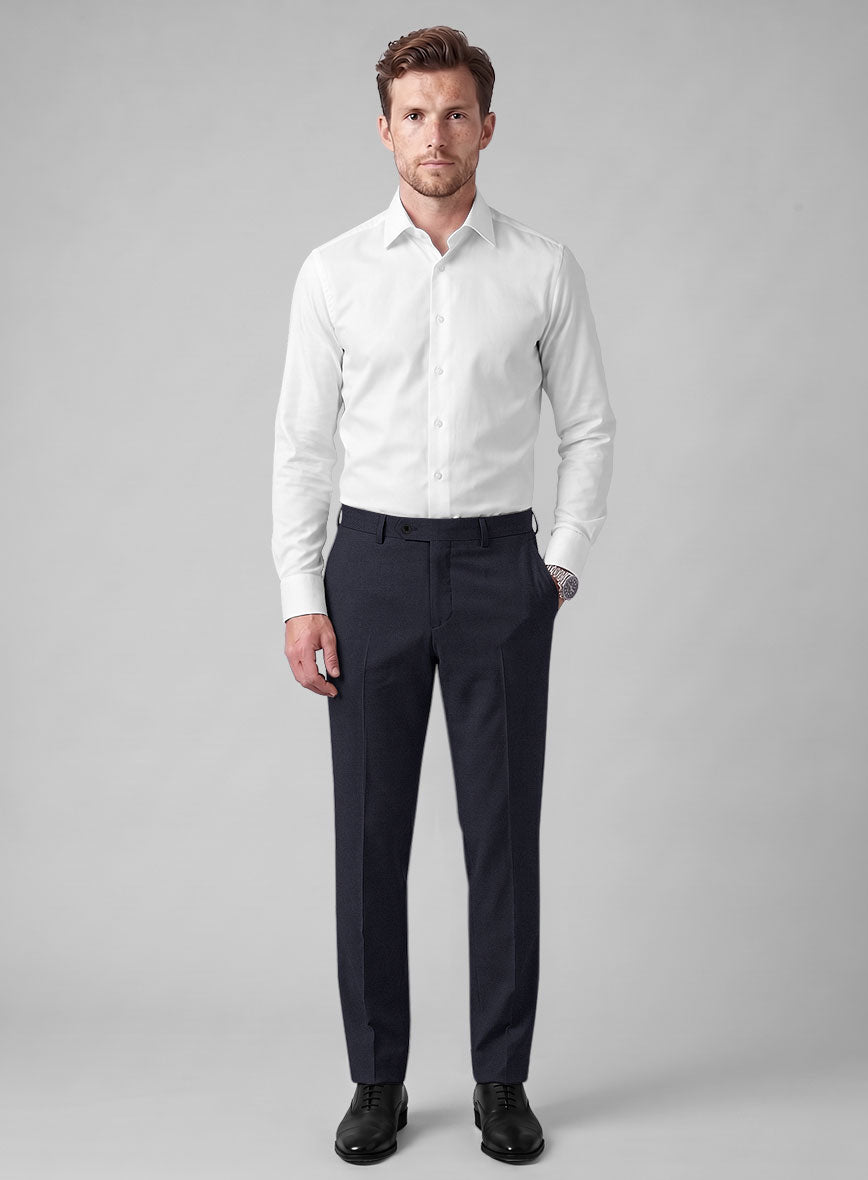 Hardy Minnis Caravel Blue Wool Suit - StudioSuits
