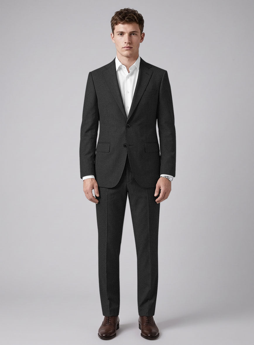 Hardy Minnis Charcoal Glen Wool Suit - StudioSuits