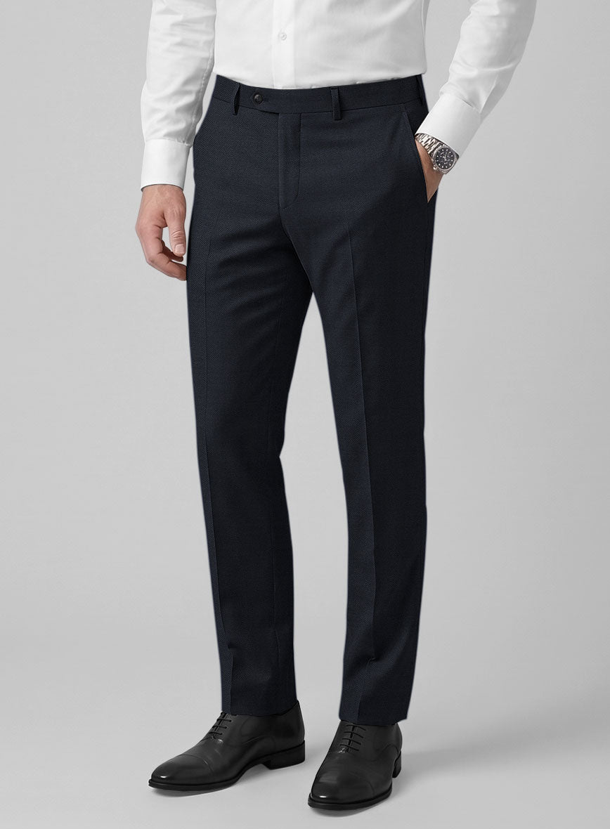 Hardy Minnis Deep Blue Twill Wool Suit - StudioSuits